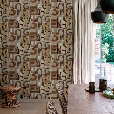 Papel pintado TIPOGRAFÍA INDUSTRIAL 186-2264 2