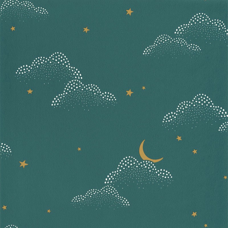 Mural papel pintado infantil Clouds&Stars