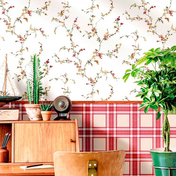 Paper pintat BRANQUES DE FLORS 84015