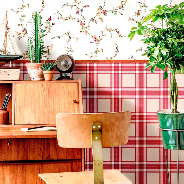 Paper pintat QUADRES ESCOCESOS 84058 Paper pintat QUADRES ESCOCESOS 84058