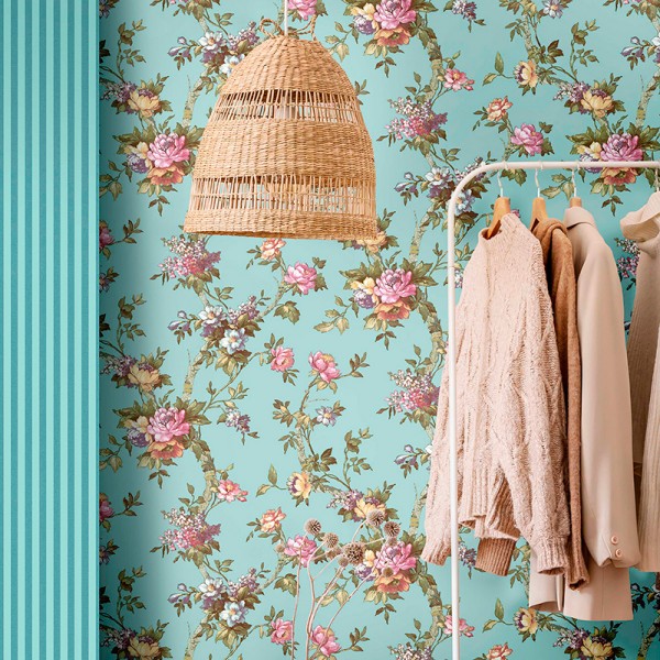 Paper pintat BRANQUES FLORALS 84000