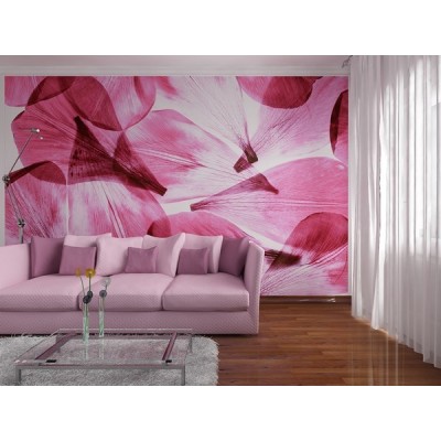 Fotomural DARK RED PETALS BIG