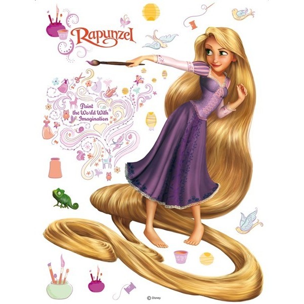 STICKER DISNEY RAPUNZEL AND PAINTING DK-854