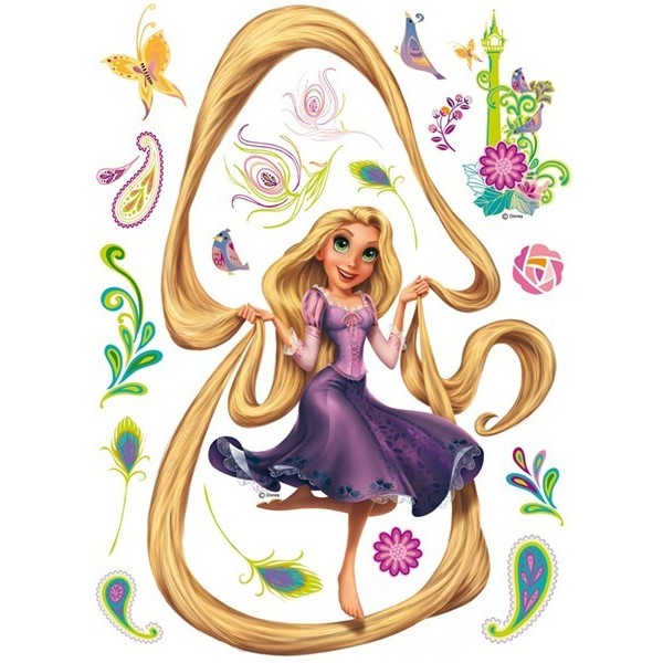 STICKER DISNEY RAPUNZEL AND HER HAIR