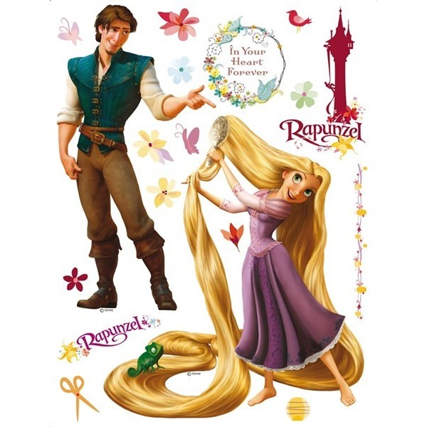 STICKER DISNEY RAPUNZEL AND PRINCE