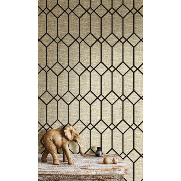 Papel pintado con hojas geométricas,  alta calidad Cvlto de Parato Papel pintado con hojas geométricas,  alta calidad Cvlto de Parato