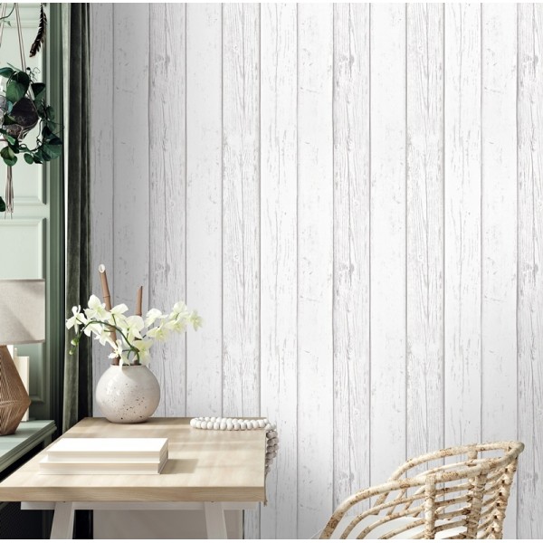 Papel de parede Madeira Branca