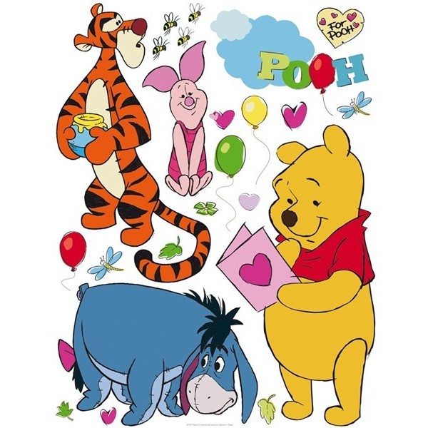 STICKER DISNEY WINNIE AND FRIEND DK-861