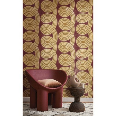 diseño de papel pintado abstracto con ondas, Cvlto de Parato