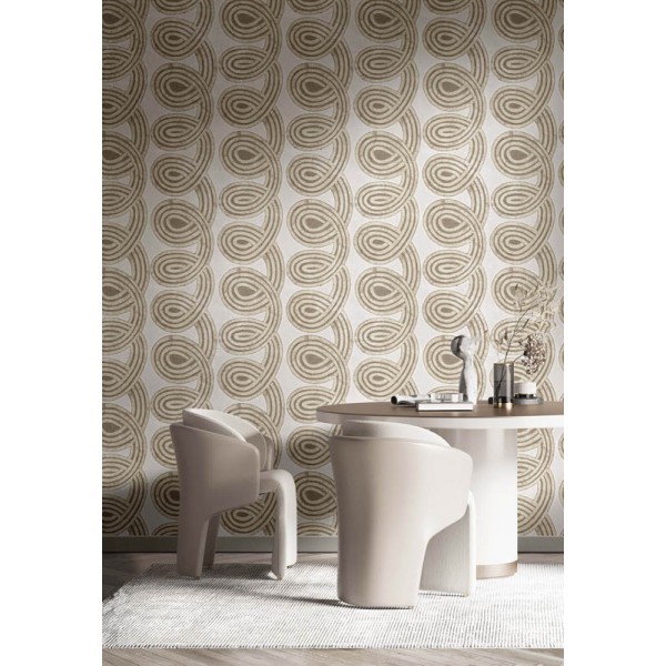 Papel pintado abstracto con ondas, Cvlto de Parato, calidad alta i vinílica