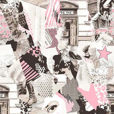 Paper pintat COLLAGE CITY...