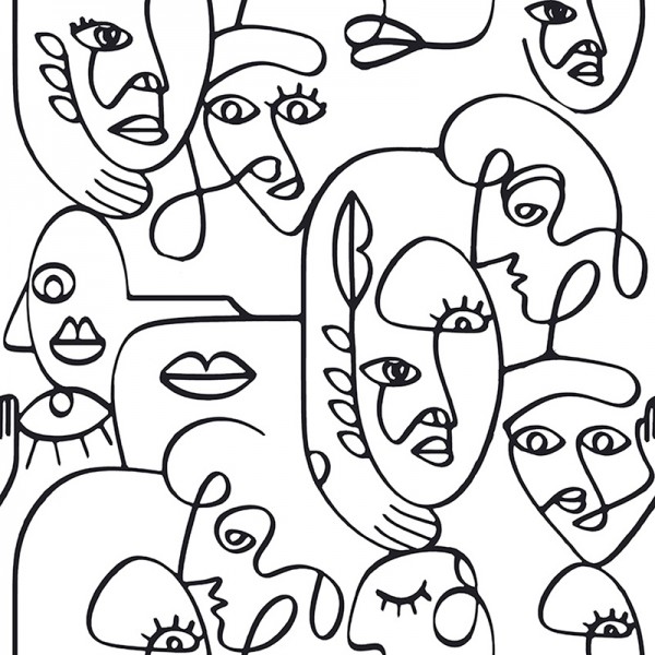 Papel de parede ABSTRACT FACES 1616619