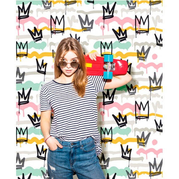 Papel Pintado CORONAS GRAFFITI 1616621 Papel Pintado CORONAS GRAFFITI 1616621