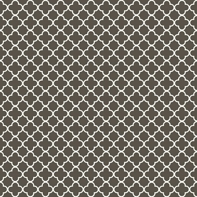 Papel de parede geométrico arabesco cor preto e branco