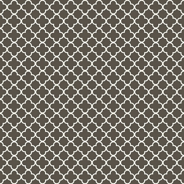 Paper pintat geométric arabesc color negre i blanc