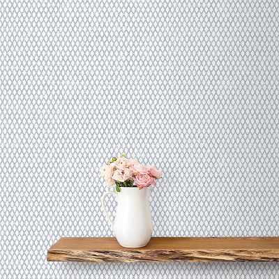 Papel de parede geométrico envelhecido cor azul 2