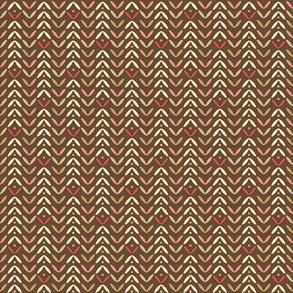 papel pintado nórdico de color marrón oscuro i rojo