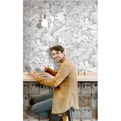 Papel Pintado MAPA VINTAGE 1616657