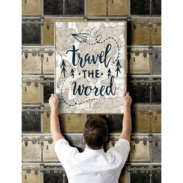 Paper pintat BAÜL RETRO 1616641 Paper pintat BAÜL RETRO 1616641