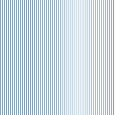 papel de parede com riscas finas cor azul e fundo branco sujo