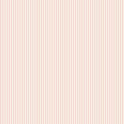 papel de parede com riscas finas cor rosa e fundo branco sujo.