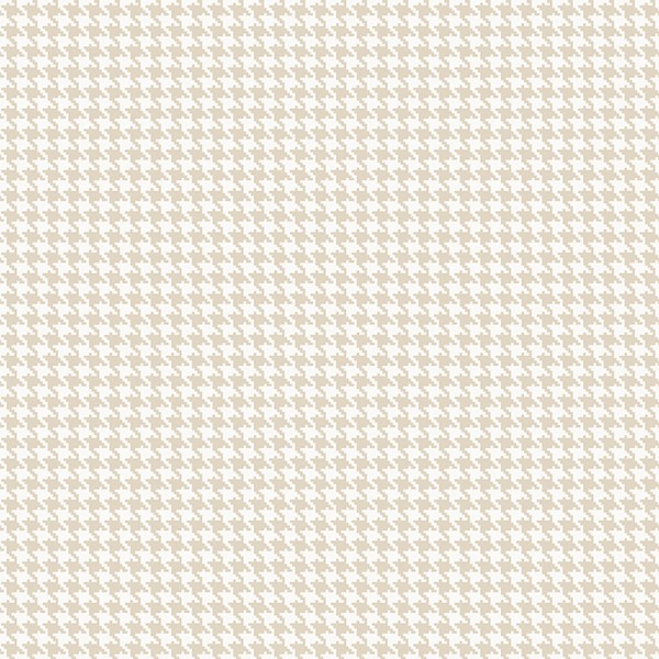 paper pintat amb un estampat de pota de gall de color marró clar i blanc