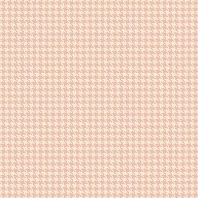 papel pintado con estampado de pata de gallo de color rosa y blanco.