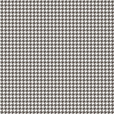 papel pintado con estampado de pata de gallo de color negro y blanco.