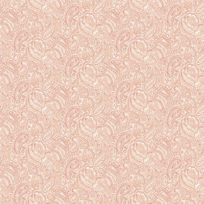 paper pintat motiu cachemir floral de color vermell amb un fons blanc