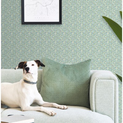 papel pintado estilo étnico con espigas de color verde. papel pintado estilo étnico con espigas de color verde.