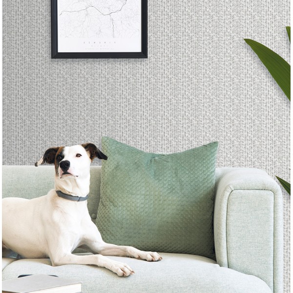 papel de parede estilo étnico com espicas cor cinza.