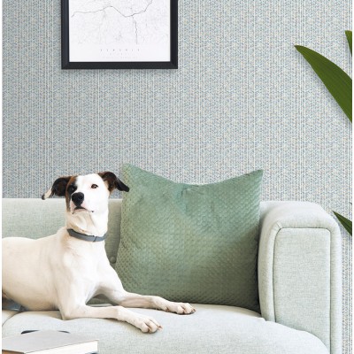 papel pintado estilo étnico con espigas de color azul. papel pintado estilo étnico con espigas de color azul.