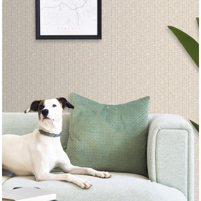 papel pintado estilo étnico con espigas de color beige 2