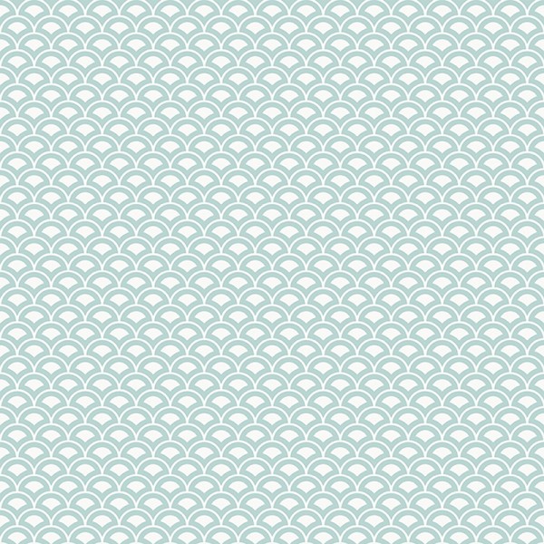 paper pintat amb escames de color verd aqua.