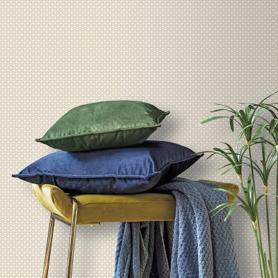 papel de parede com escamas cor bege 2