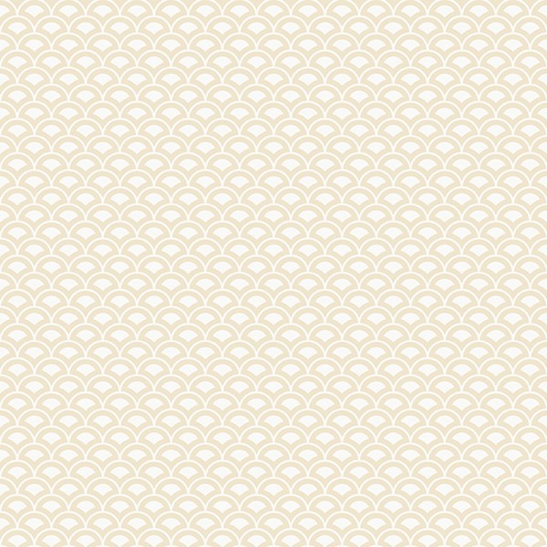 papel de parede com escamas cor creme.
