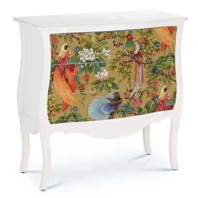 Papel de parede pássaros exóticos ocre ML91402 2