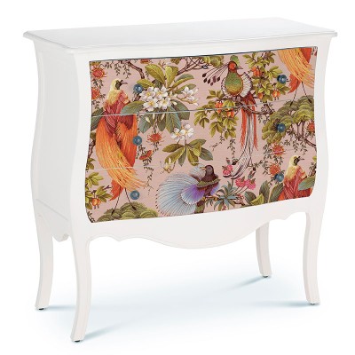 Papel de parede pássaros exóticos rosa ML91403