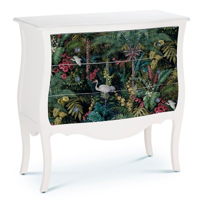 Paper pintat per metres tropical negre Paper pintat per metres tropical negre