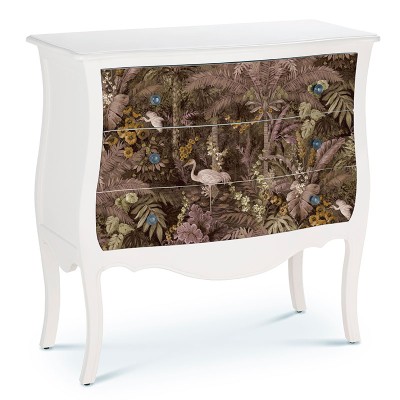 Papel pintado a metros tropical elegante rosa