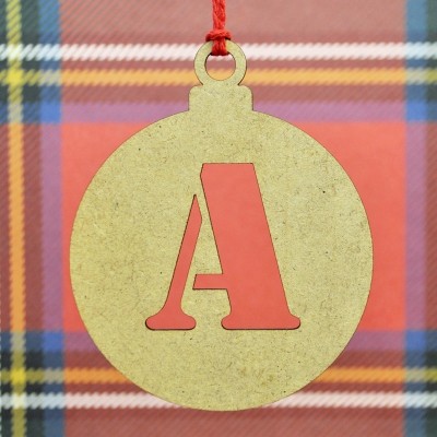 Bola de natal personalizada letra BN104