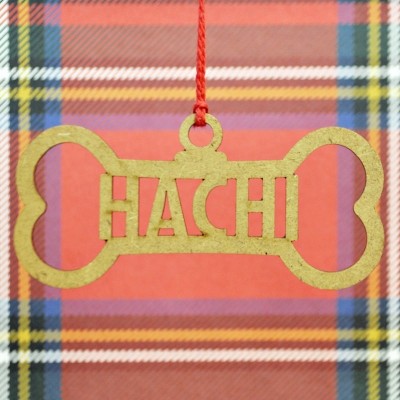 Adorno de navidad personalizado para mascotas hueso BN106