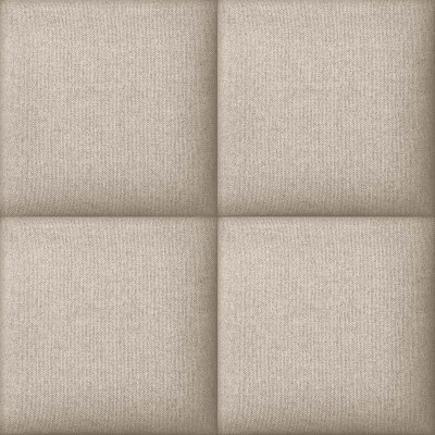 papel pintado acolchado con cuadrados efecto 3d  de color marrón