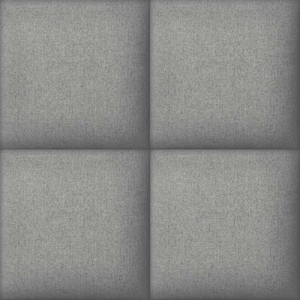 Papel de parede acolchado com quadrados efeito 3d cor cinza escuro