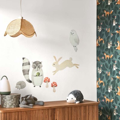 sticker infantil d'animals del bosc