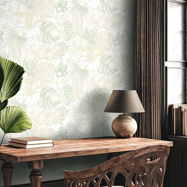 Papel de parede folhas tropicais Papel de parede folhas tropicais