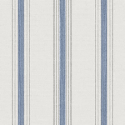 papel de parede efeito tecido cor azul, creme e cinza