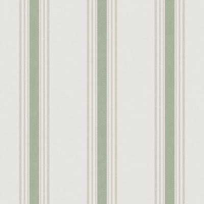 papel pintado rayas efecto tejido color verde, beige y crema