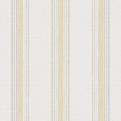 papel pintado rayas efecto tejido color amarillo, beige y crema