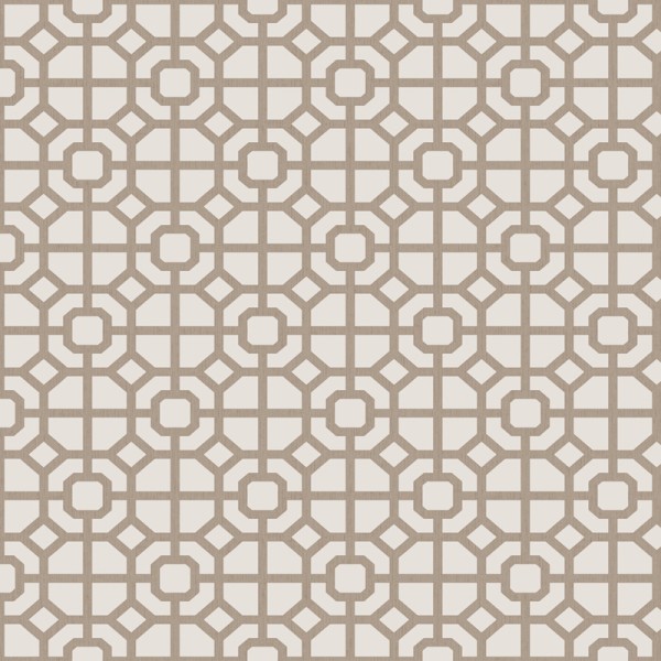 Papel de parede em mosaico com formas geométricas marrons